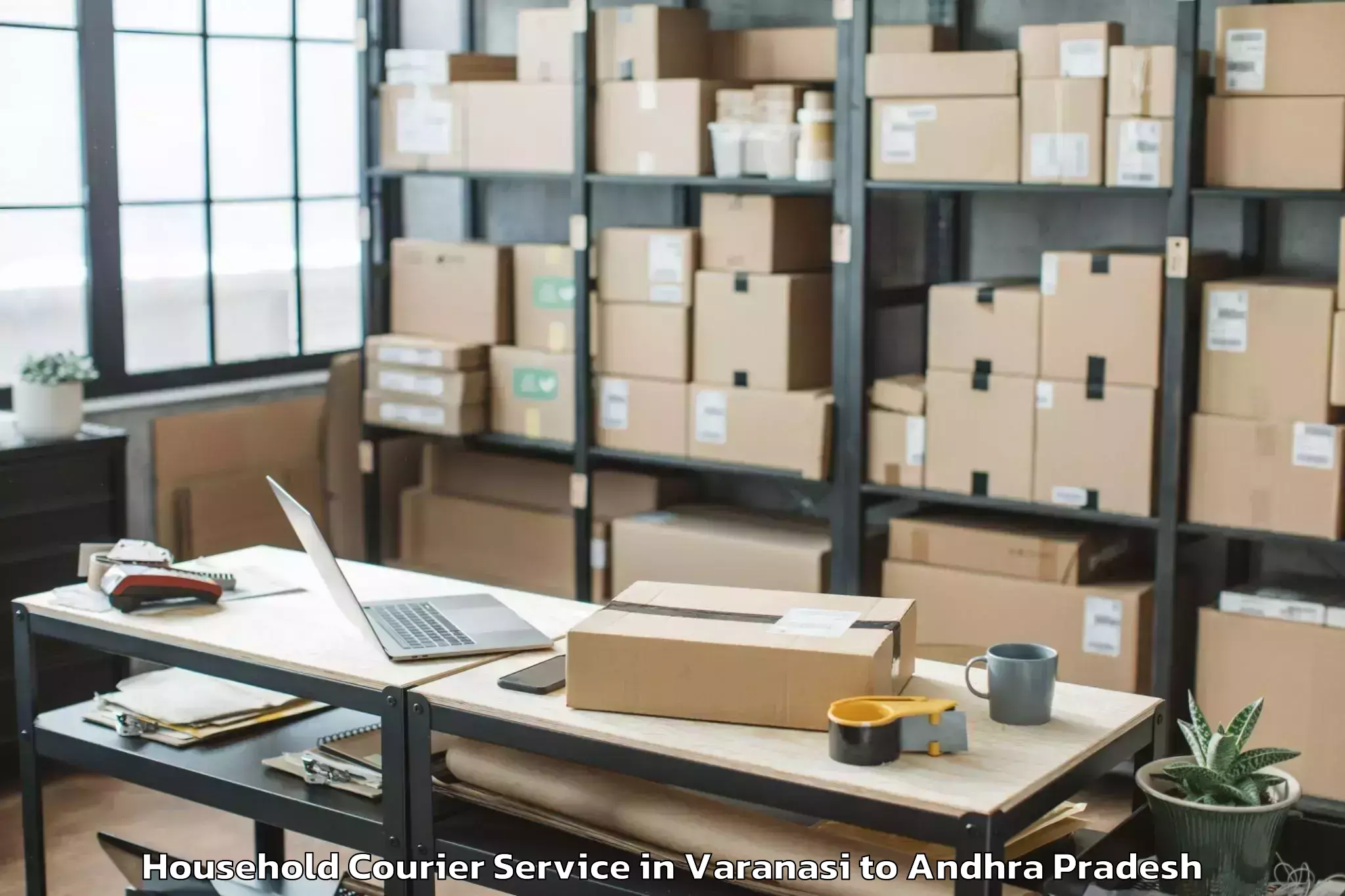 Professional Varanasi to Duggirala Household Courier